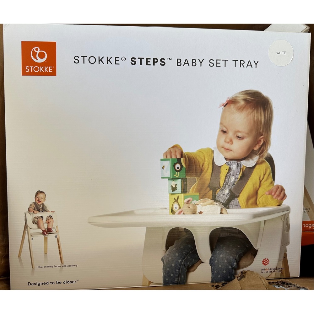 New Stokke Steps High Chair Tray - White HTF